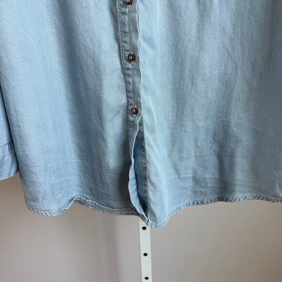 Grand & Greene sz M blue button-down shirt - Picture 3 of 9